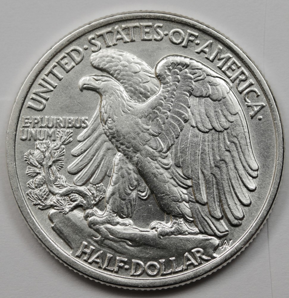 1938-p Walking Liberty Half. A.U. *Inventory-A~
