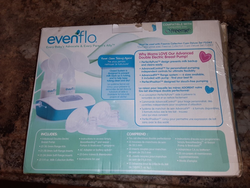 Evenflo Advanced Double Electric Breast Pump New