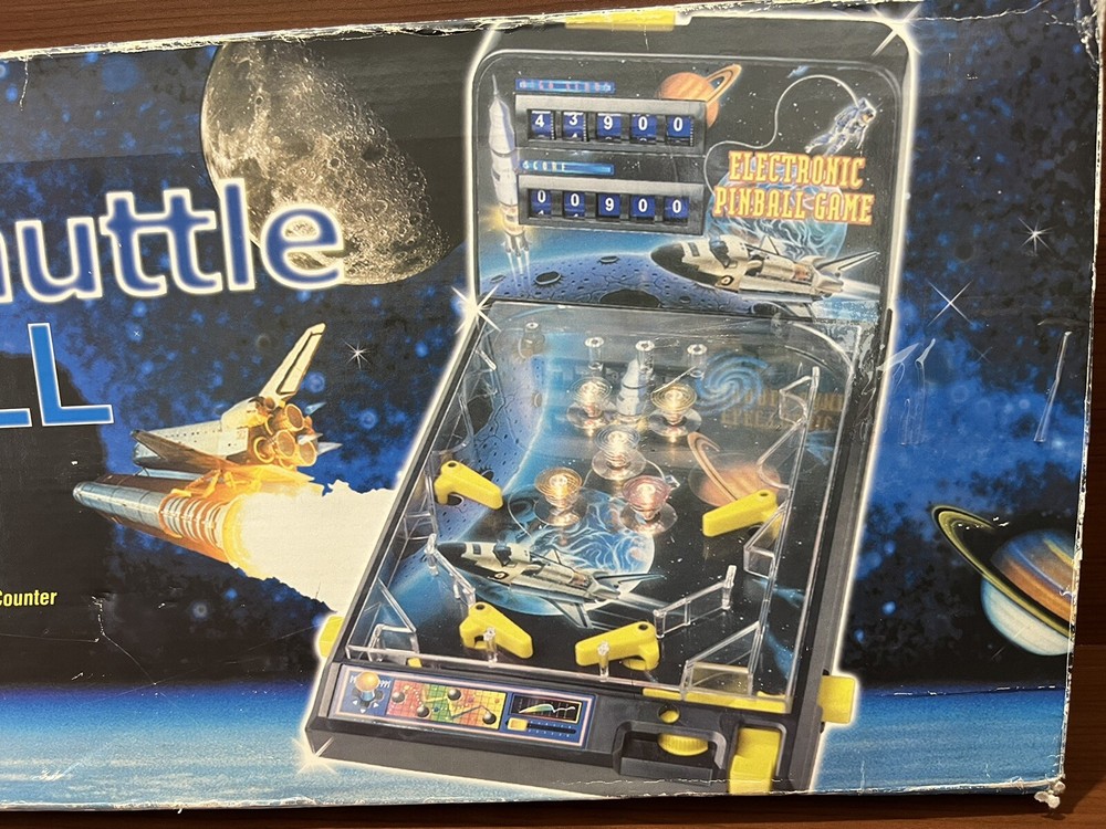 Electronic Space Shuttle Pinball Feldstein & Associates RARE Needs Wire Fixed