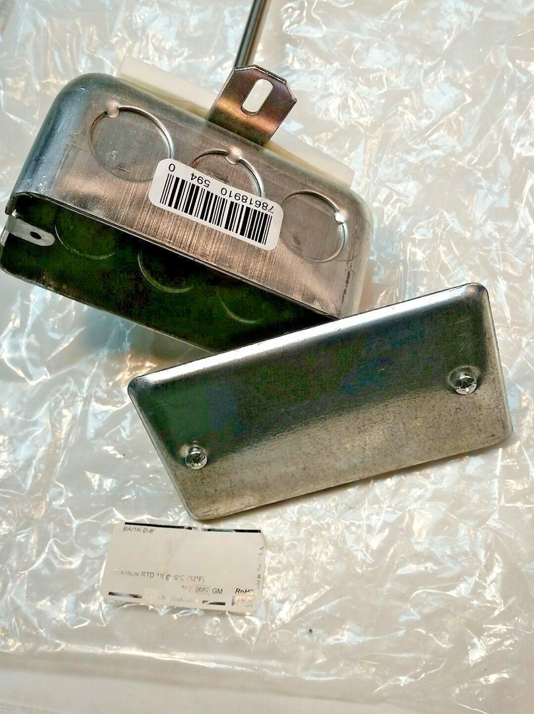 BAPI 8" DUCT TEMPERATURE SENSOR BA/1K-D-8" Platinum RTD 1K @ 0°C