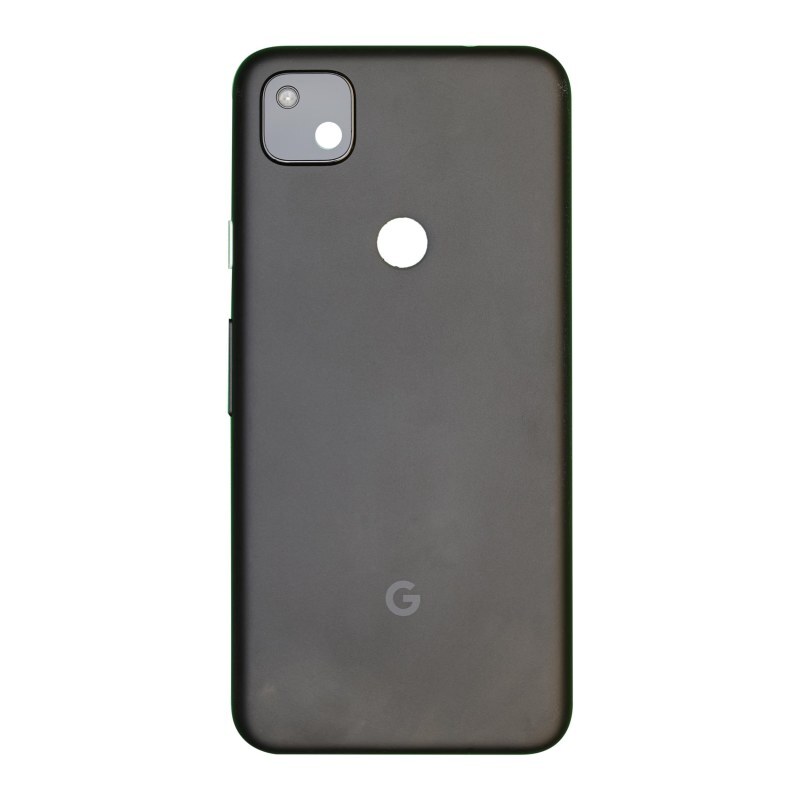 Back Plastic for Google Pixel 4a Black Green Button Premium Replacement Fix