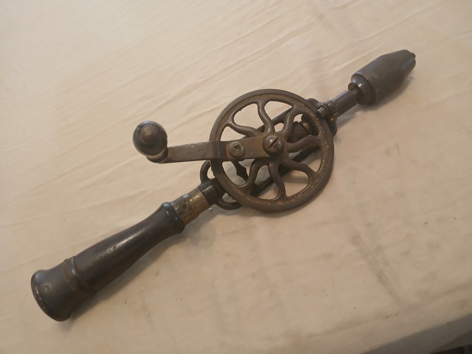 Antique Hand Drill  Woodworking Tool