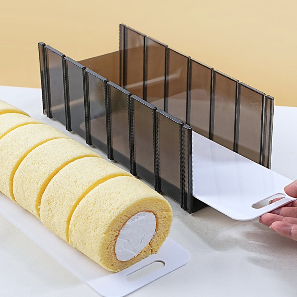 Easy Cake Roll Cutting Mold Slicer Simple Practical Kitchen Baking Layering Tool