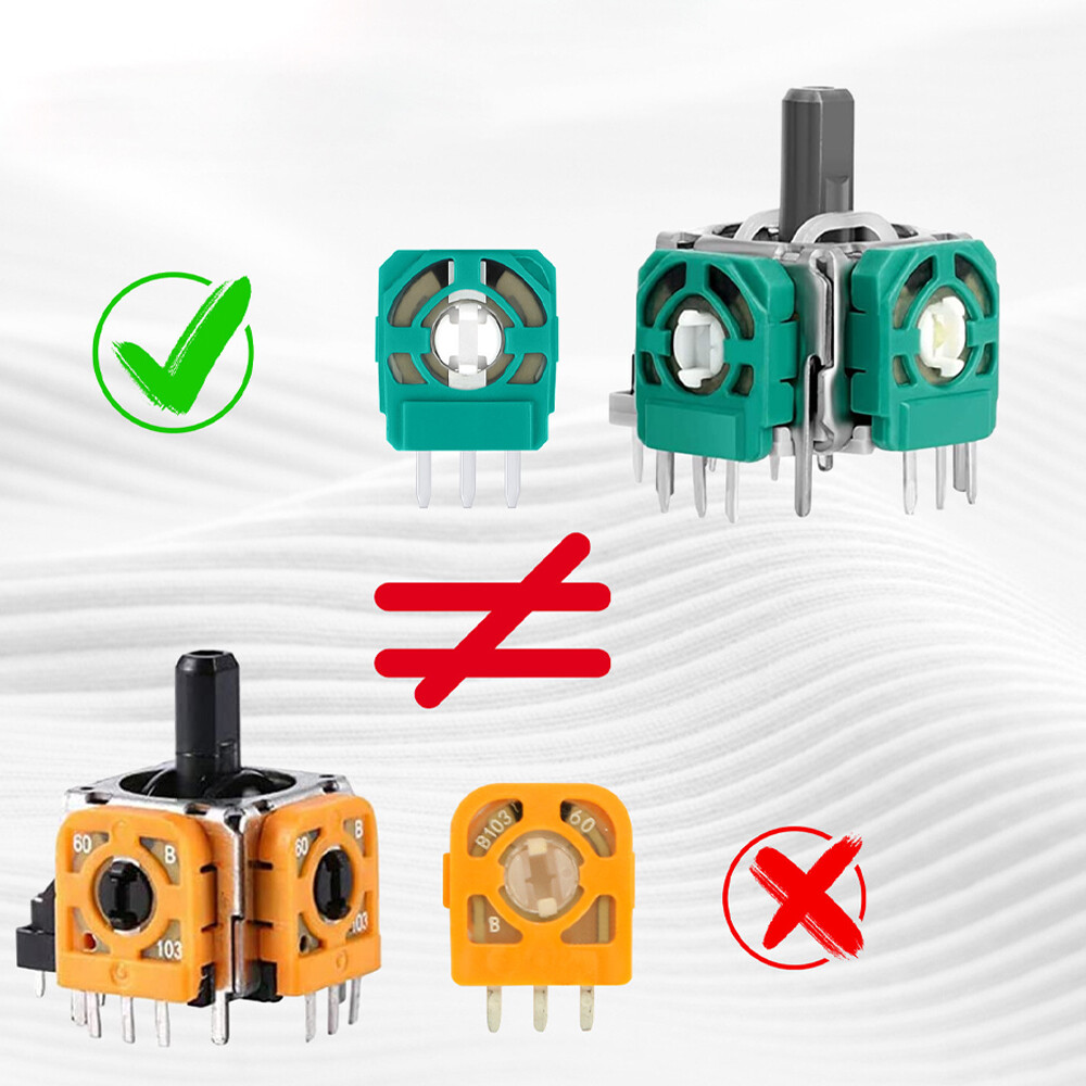 40Pcs Replacement Trimmer Potentiometer Sensor for Xbox One PS4 Analog Joystick