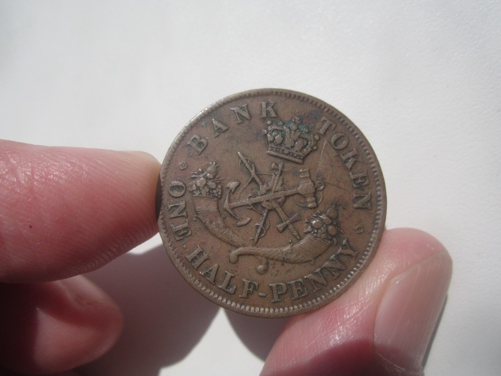 1852 UPPER CANADA HALF PENNY