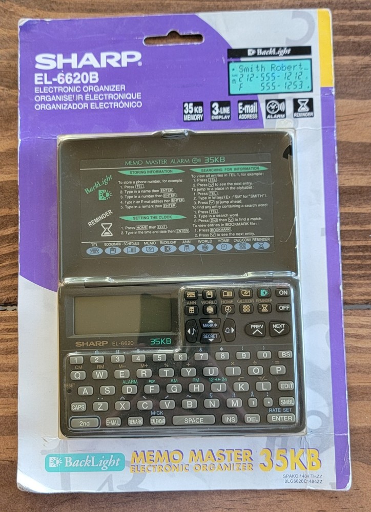 Sharp Memo Master Organizer - EL-6620B - Brand New - Untested