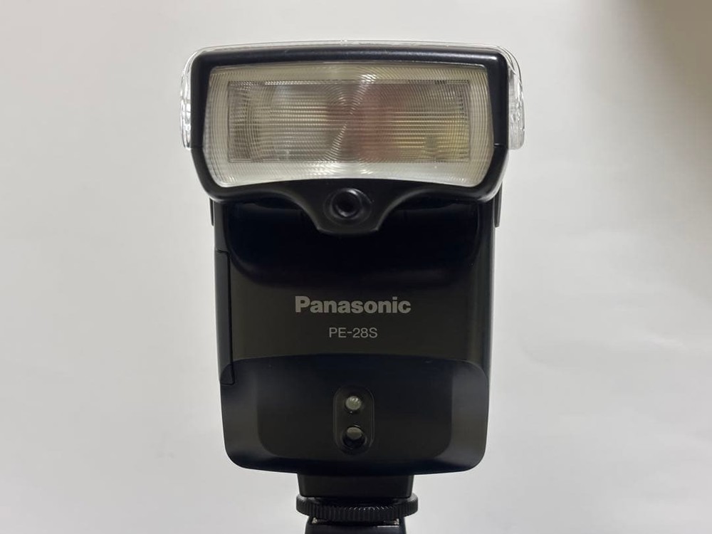 Panasonic PE-28S Flash External Auto Strobe w/ Wide Panel Tested Excellent