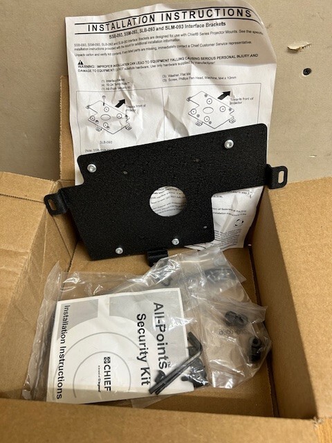 Chief SSB093 RPA ELITE PROJECTOR MOUNT BRACKET