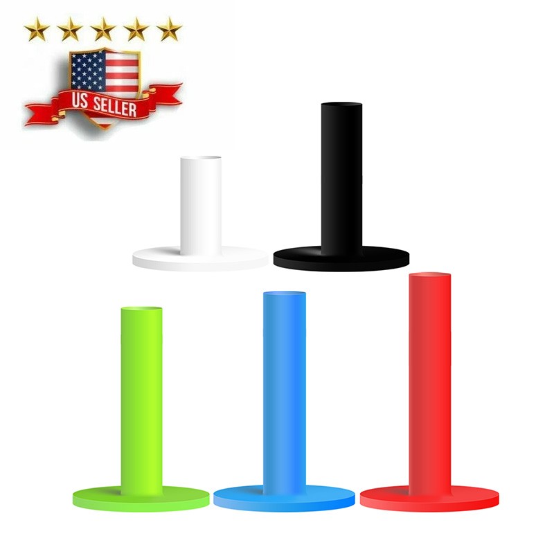 Golf Practice Tees 5 Pack Mixed Size for Driving Range Mats Training Tees