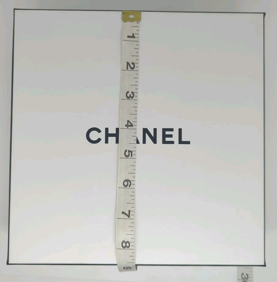 Chanel Square EMPTY GIFT BOX Container 8.5"x8.5"x3" AUTHENTIC