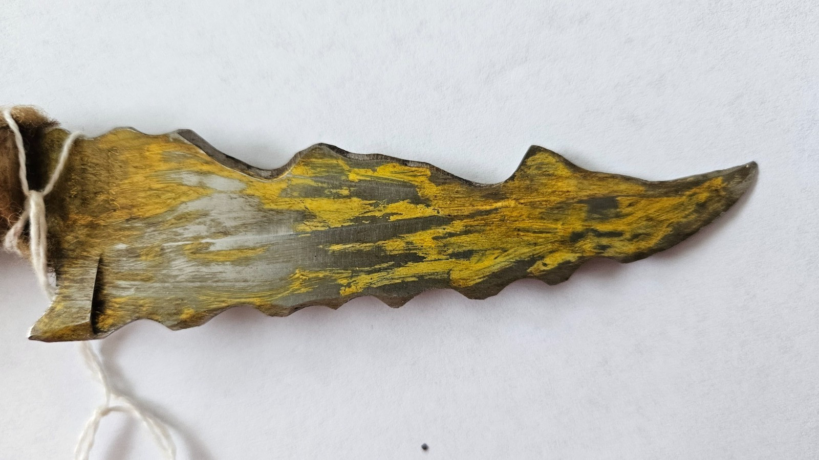 Rare Antique Native American Apache 9" Belt Knife Stag Bone Handle ca 1930