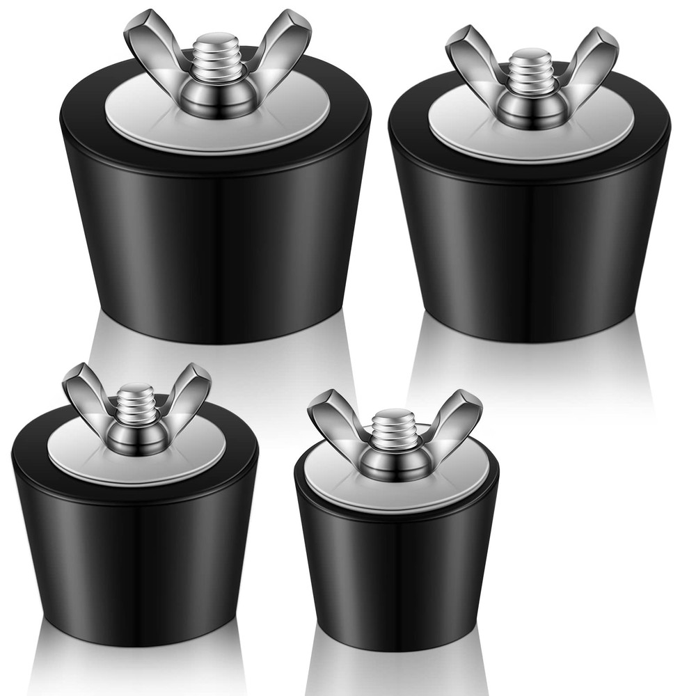 4 Size Pool Plug for Inground Rubber Plugs Return Line Black