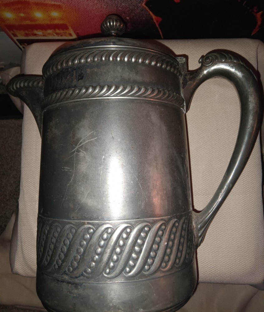 Simpson Hall Miller Silver Plated Water Pitcher #397