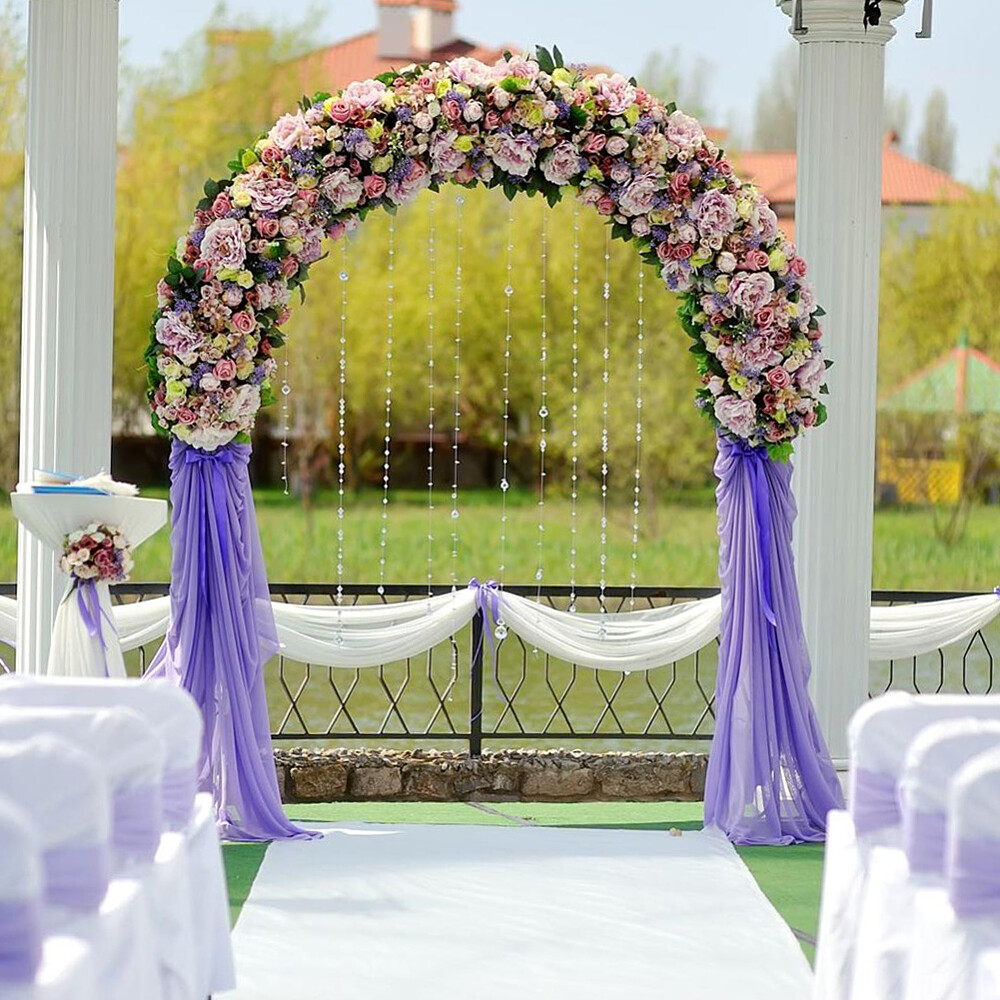 Heavy Duty Metal Garden Arch Rose Archway Pergola Arbour Climbing Plants Trellis