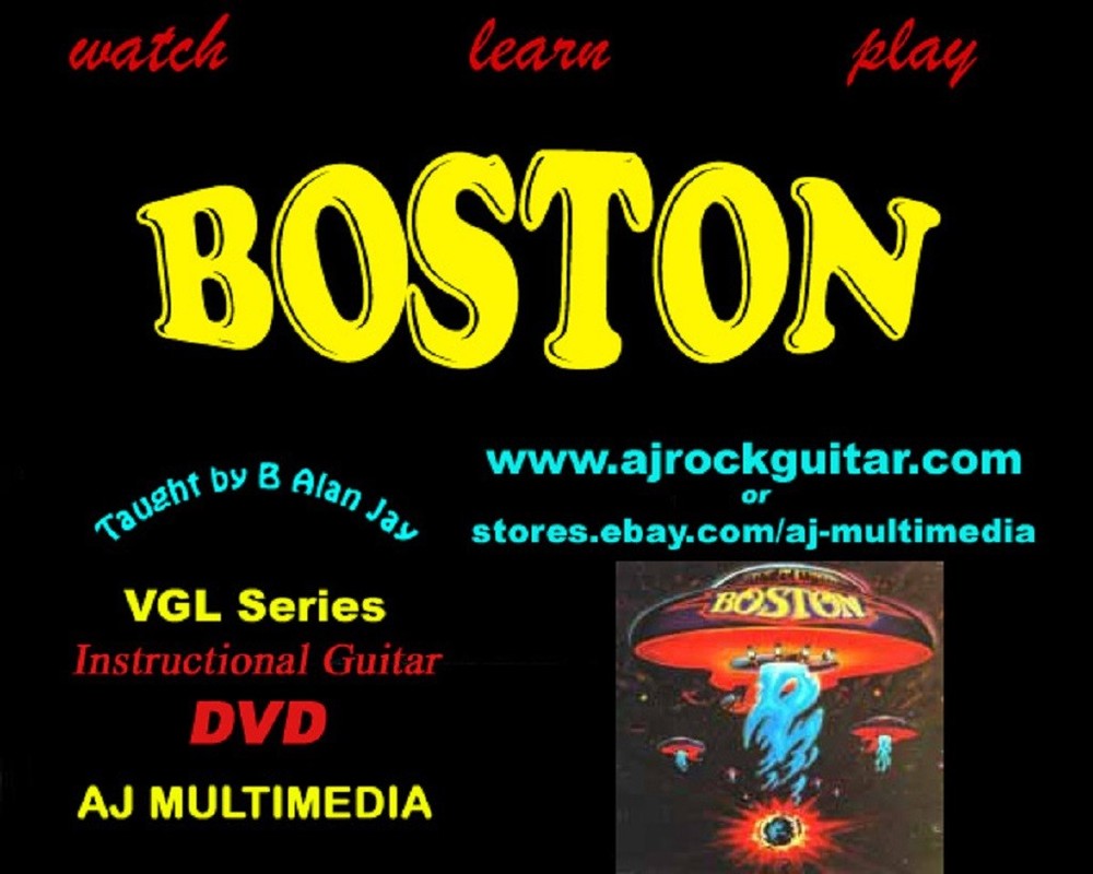 Custom Guitar Lessons, Learn Boston - DVD Video