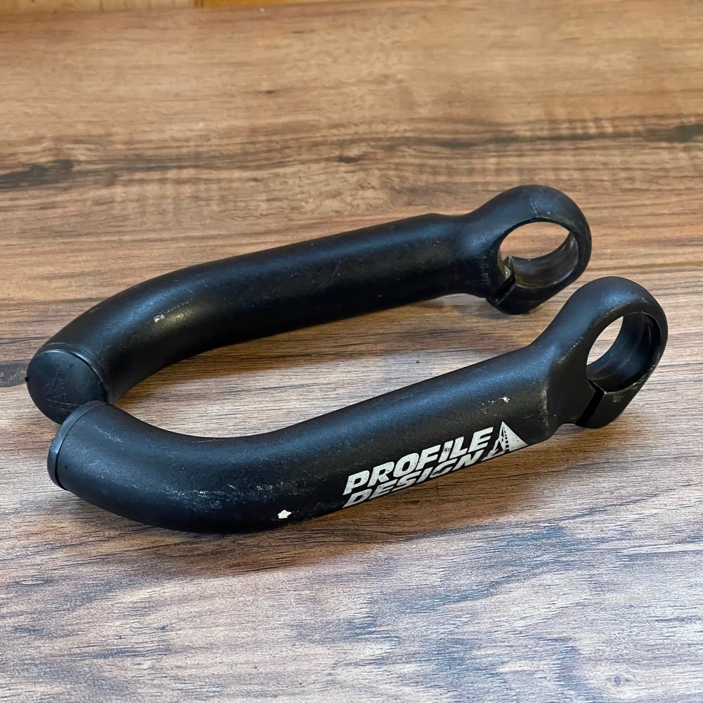 Profile Design Short Bend Black Anodized Bar Ends