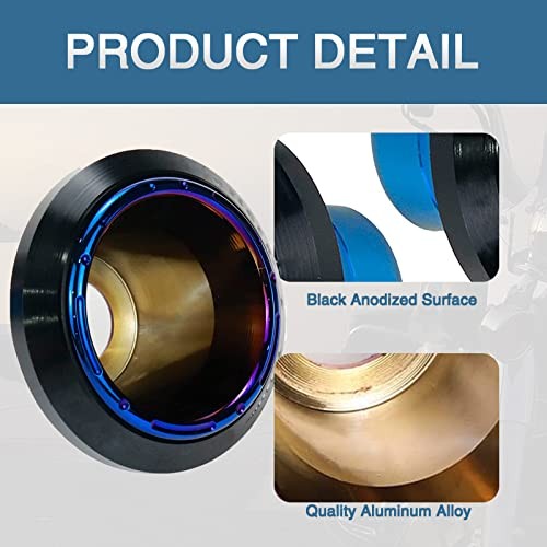 Motorcycle Frame Slider: Scooter Frame Sliders for Front Fork CNC Blue-Black
