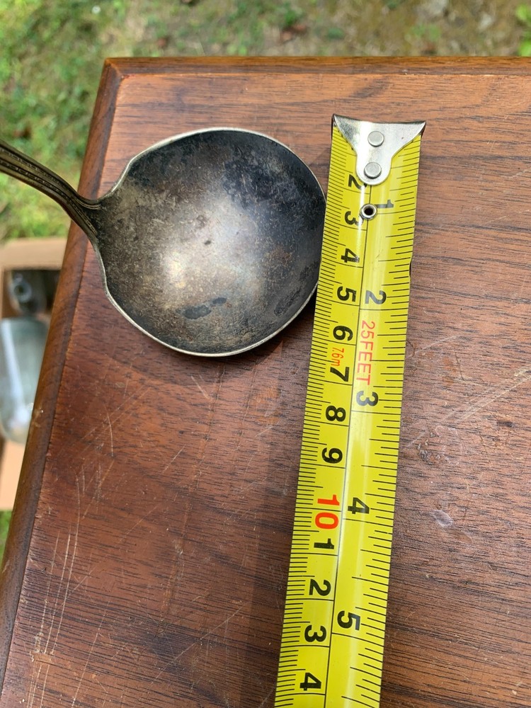 Bouquet Plated Serving Ladle ~6.5" Scoop Spoon Vendome pattern