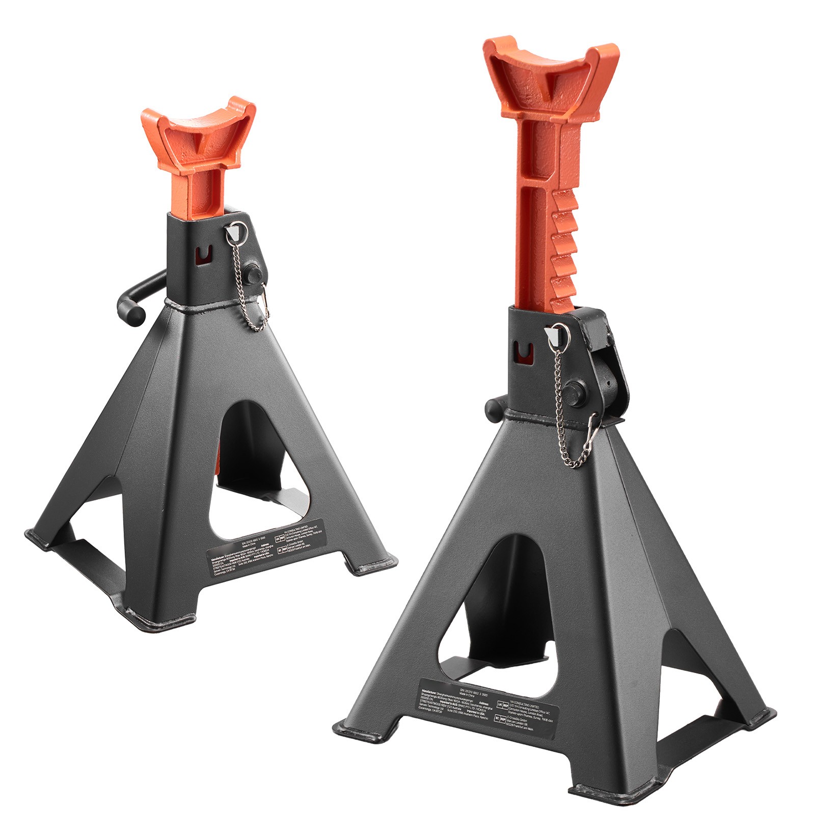 Uimoso Heavy Duty Steel Auto Jack Stands 6T (13000lbs) with Double Locking