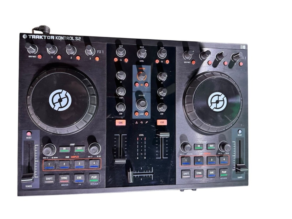 Native Instruments Traktor Kontrol S2 Controller + Audio Interface Tested
