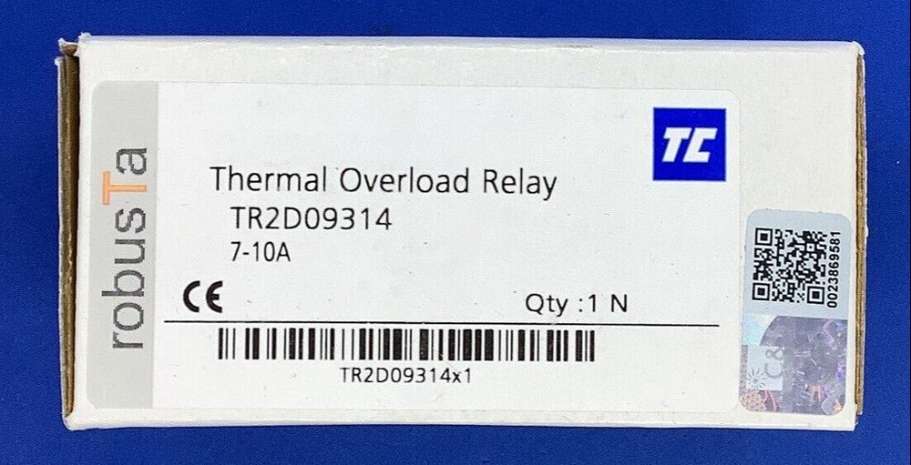 Shammrock Controls TR2D09314 Thermal Overload Relay 7-10A