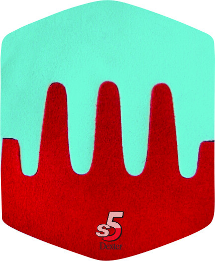 Dexter *NEW* Replacement Sole Sawtooth S5  Red/Blue