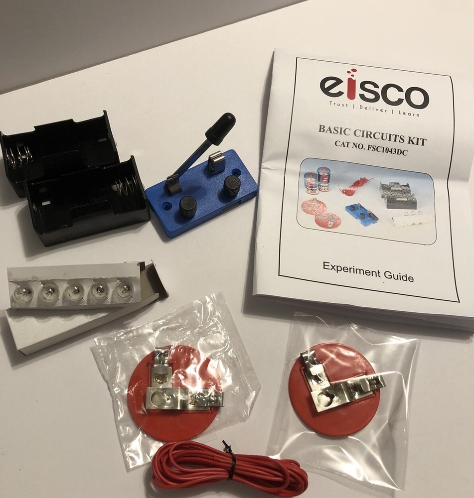 Eisco Labs Basic Beginner Circuit Kit Teaching Series Parallel Circuits Experim.