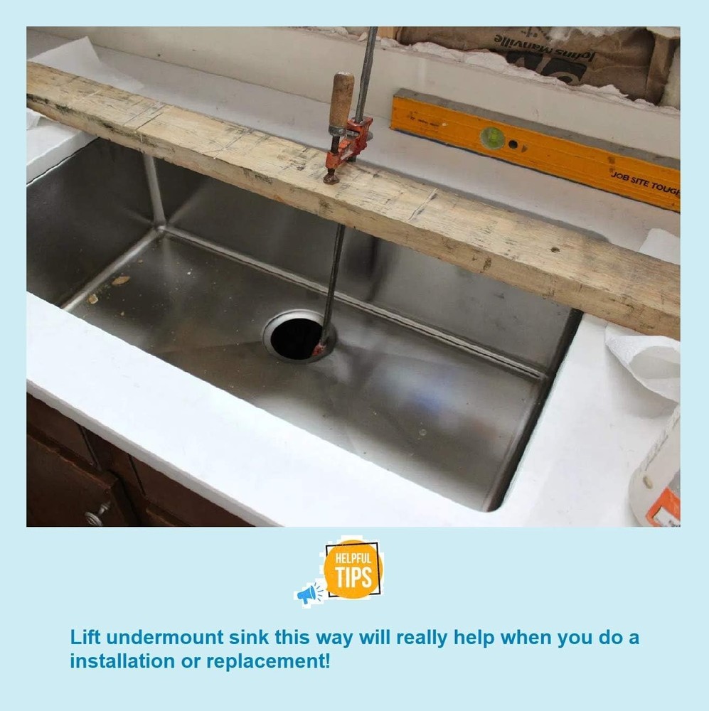 Sink Clips, Undermount Brackets, Bathroom Kitchen Universal, Steel