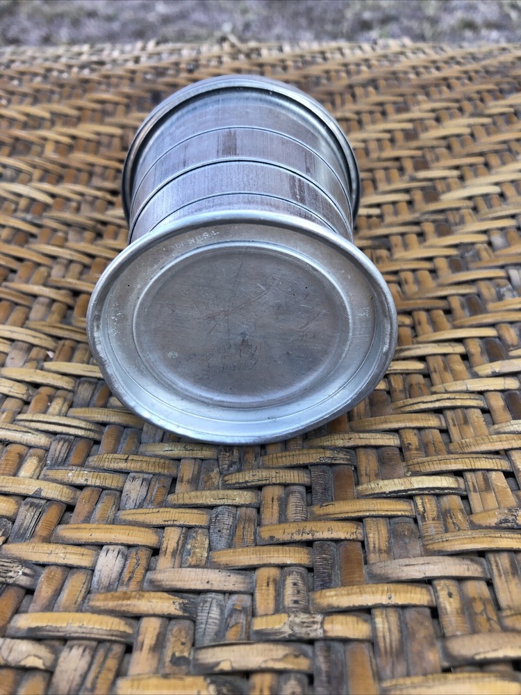 Vintage Collapsible Aluminum Cup