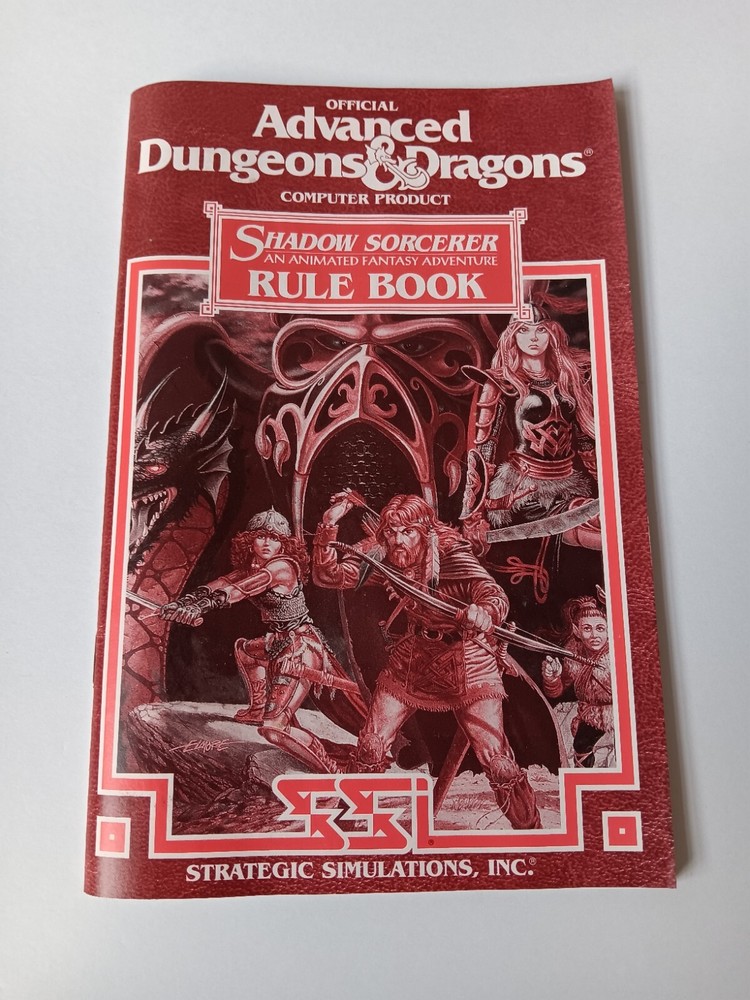 Amiga Advanced Dungeons & Dragons Shadow Sorcerer Computer Software Tested/Works