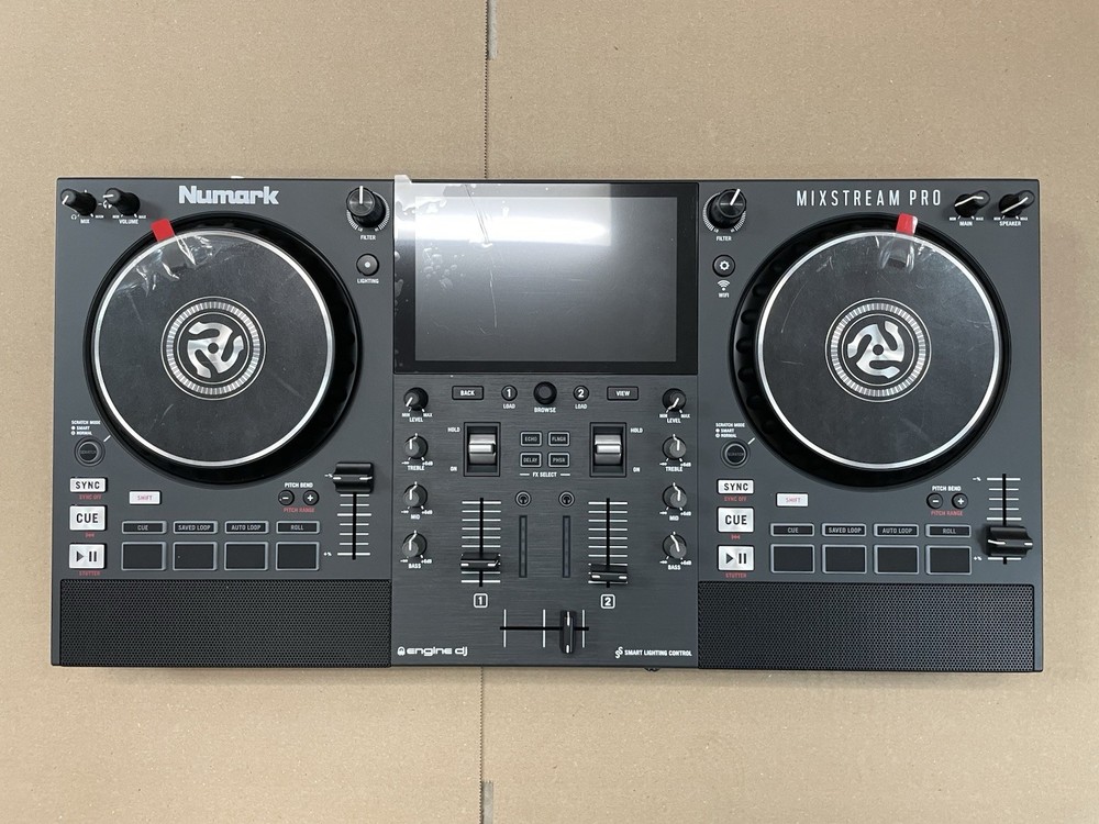 NUMARK MIXSTREAM PRO + Double Deck WiFi DJ Controller with Built-in Speakers