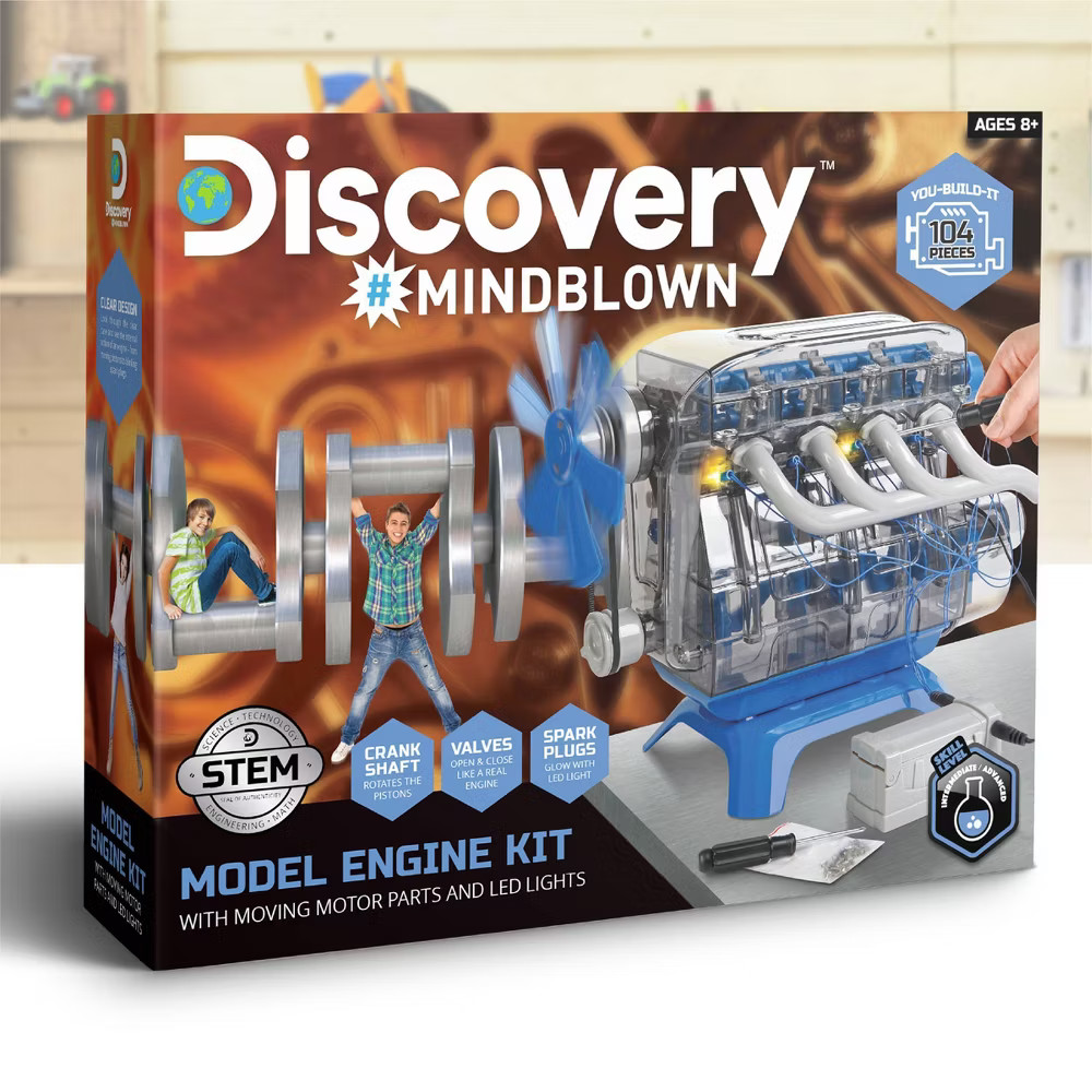 Discovery Kids Mindblown Toy Model Engine Kit