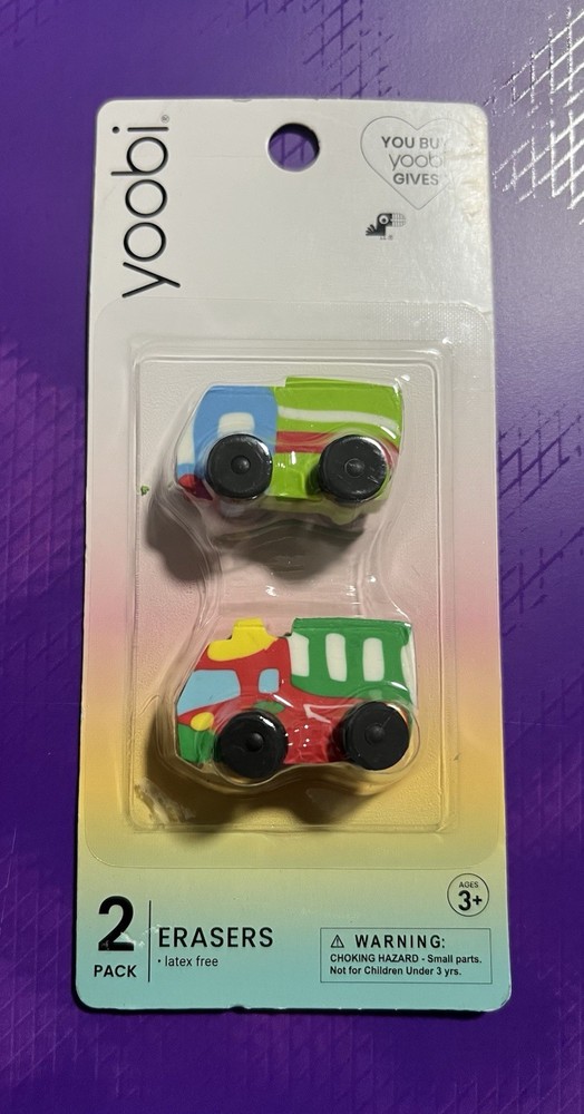 New Yoobi Erasers 2 Count