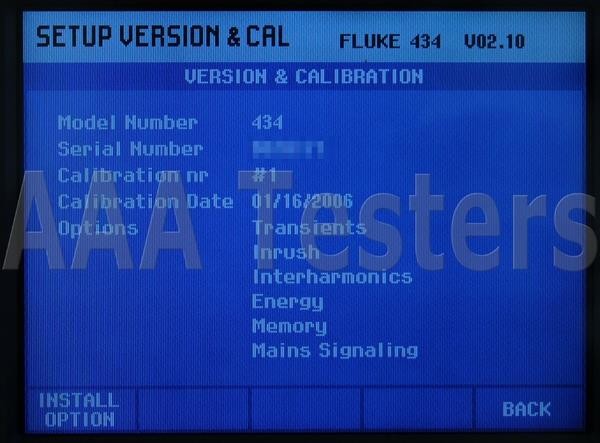 Fluke 434 Three Phase Power Quality Analyzer Meter w/ Interharmonics Memory
