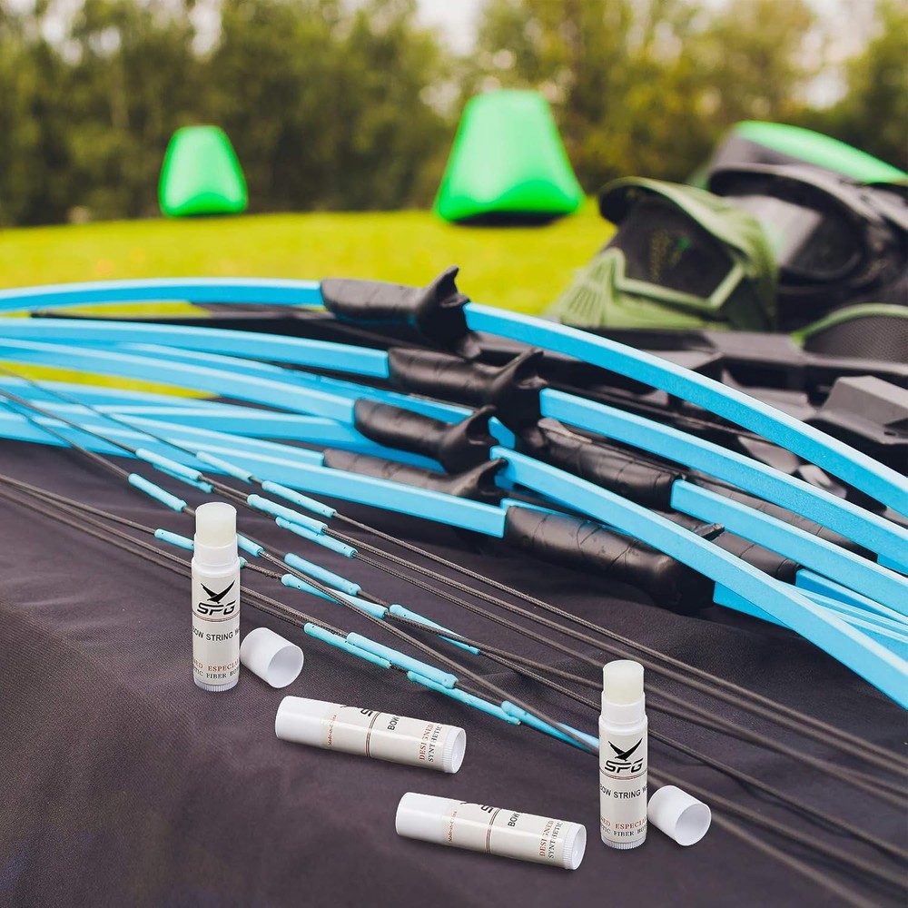 6 Pieces Bow String Wax Protective Rail Lube Bowstring Crossbow...