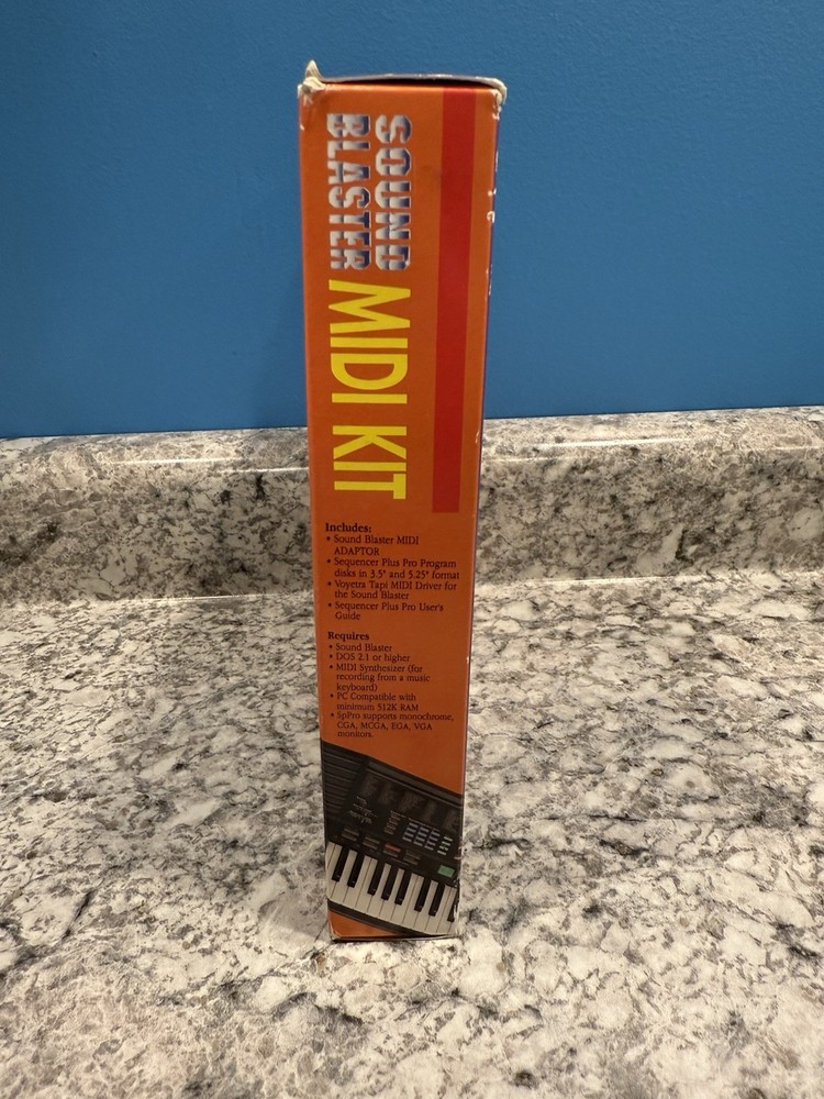 Creative Labs Sound Blaster MIDI Kit Sequencer Plus Pro DOS Retro PC Open Box