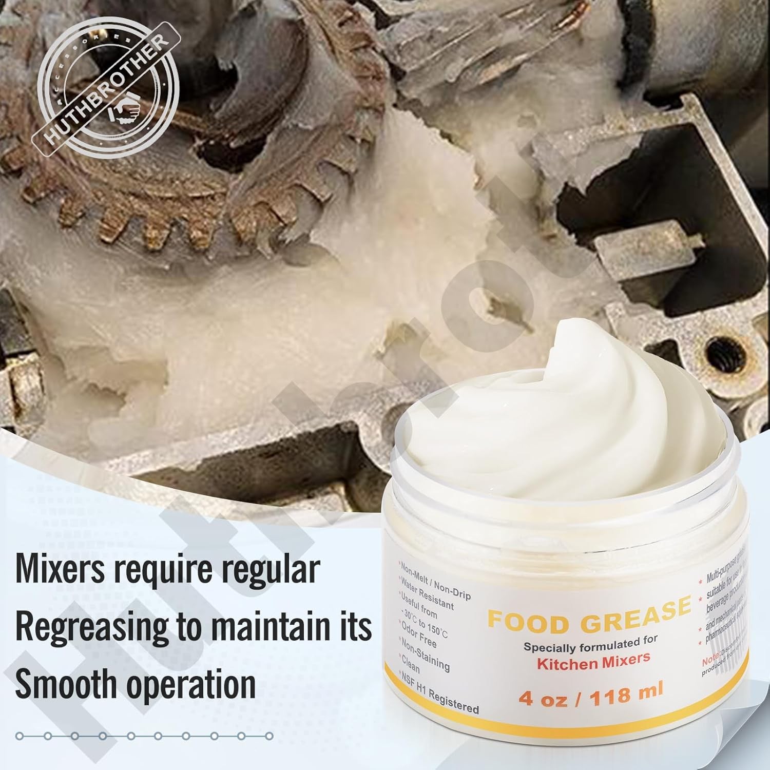 4 Oz Food Grade Grease for kitchen Aid Stand Mixer - by Huthbrother,...