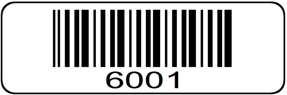 6001 - 7000 Serial Barcode Sequential Sticker Consecutive Number Label Set # 7