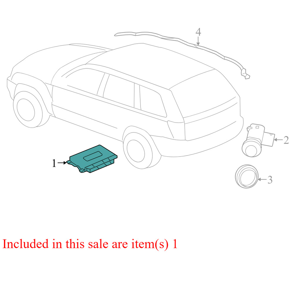56054147AG 2011-2013 Dodge Durango Parking Aid Control Module