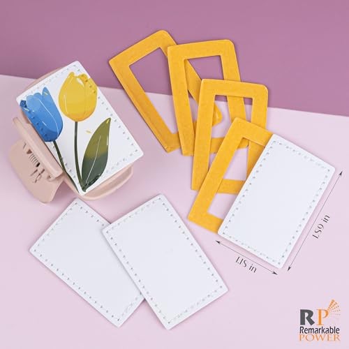 , 20 Pack Sublimation Blanks Square Claw Clips Cover for DIY