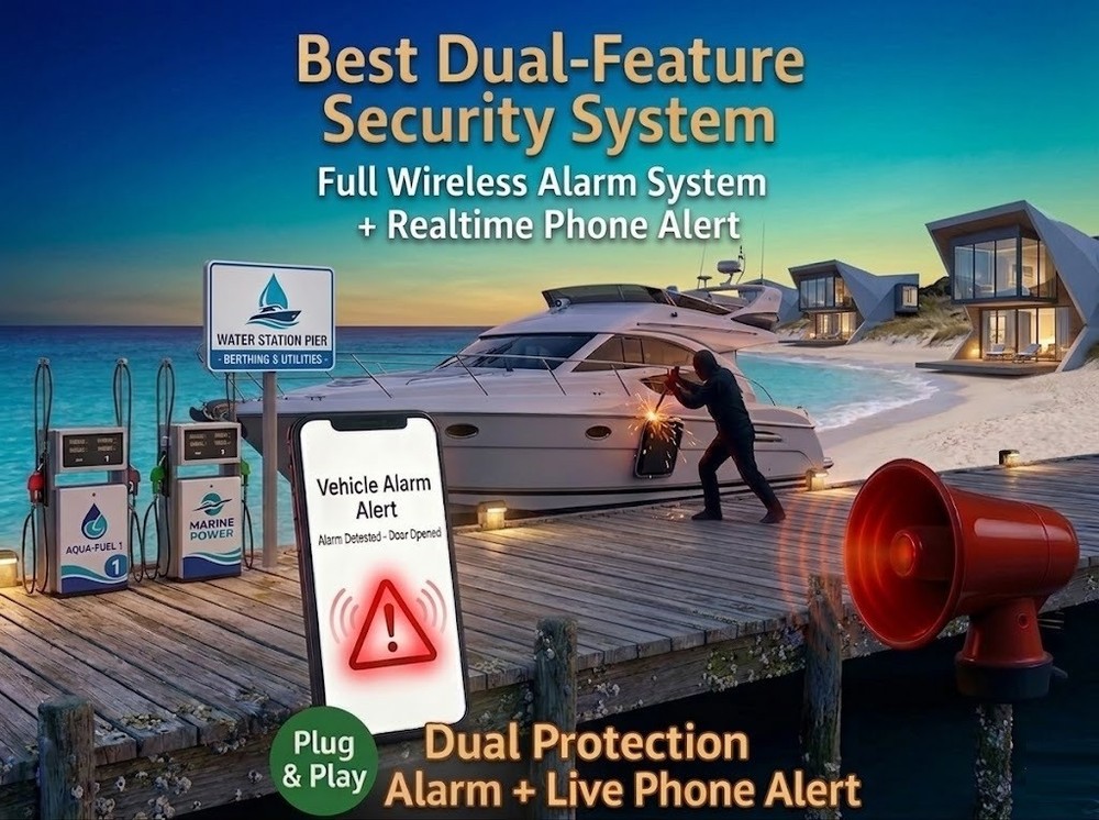 RV-Camper-Van-Car Alarm Security System Wireless Motion Sensor Mobile Live Alert