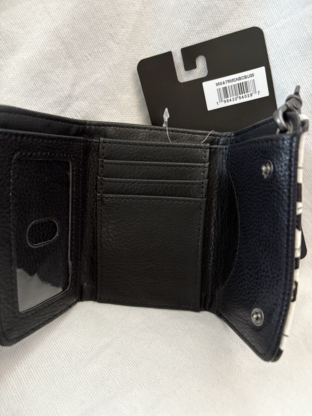 NEW DISNEY Nightmare Before Christmas Wallet with Chain Jack Skellington Heads