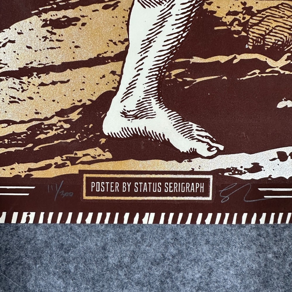 Avett Brothers Red Rocks Colorado 2012 Poster #111/300 Signed By Justin Helton