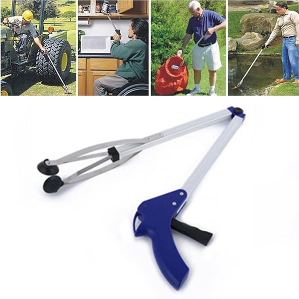 Foldable Reacher Grabber Tool,Long 32" Foldable Extender Gripper Tool, Suctio...