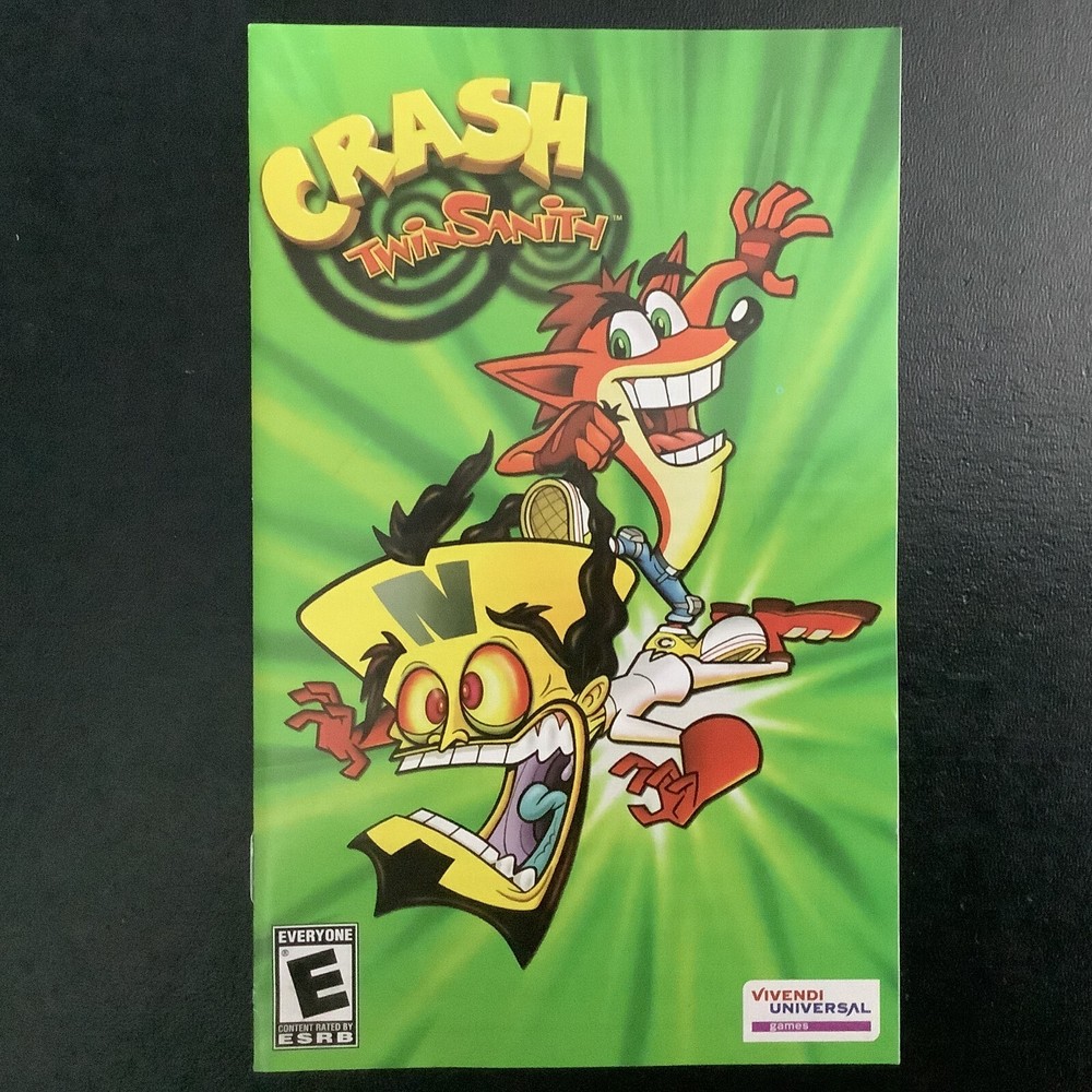 Crash Twinsanity PS2 PlayStation 2 Instruction Manual Only