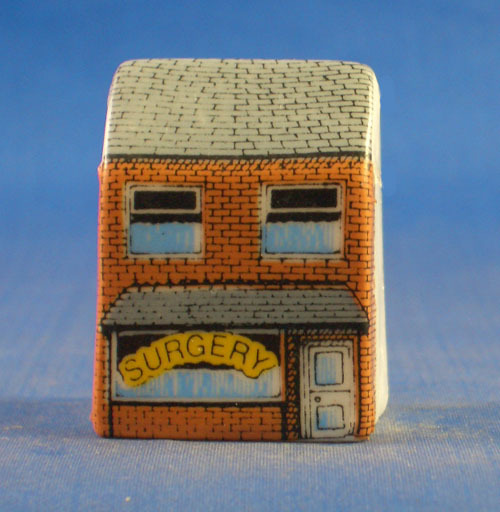 Birchcroft Miniature House Shaped Thimble -- Doctors Surgery