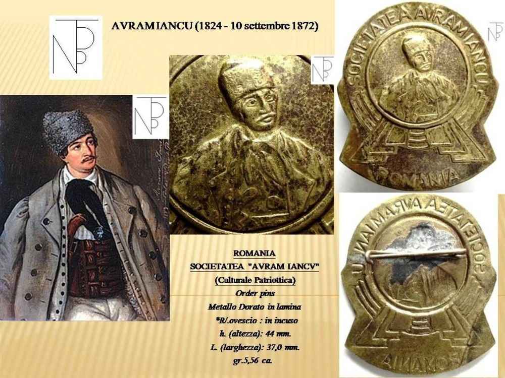 ROMANIA-Transylvania (AVRAM IANCV) Order PINS