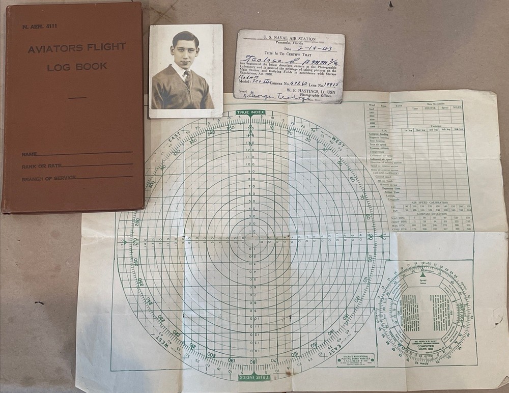 WW2 US Training flight logbook