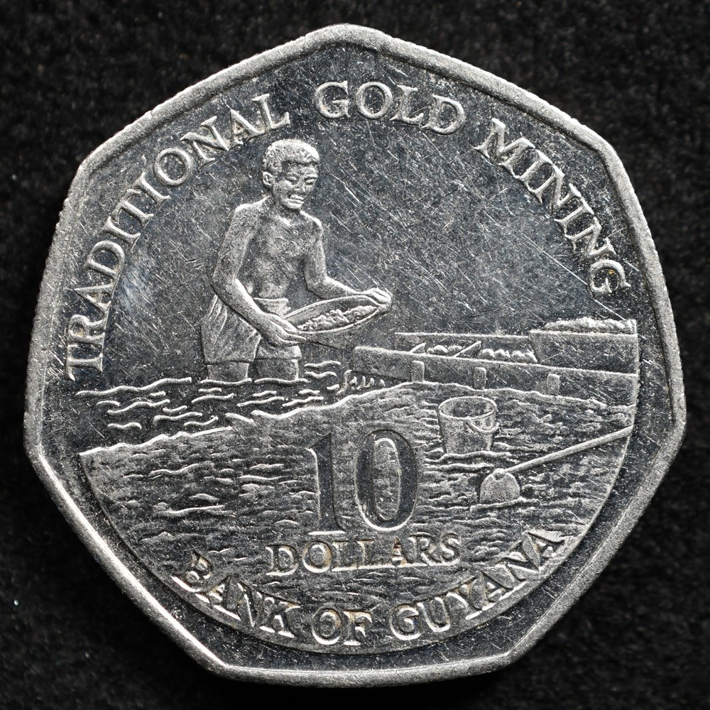 Guyana 10 Dollars 1996, Coin, Inv#E849