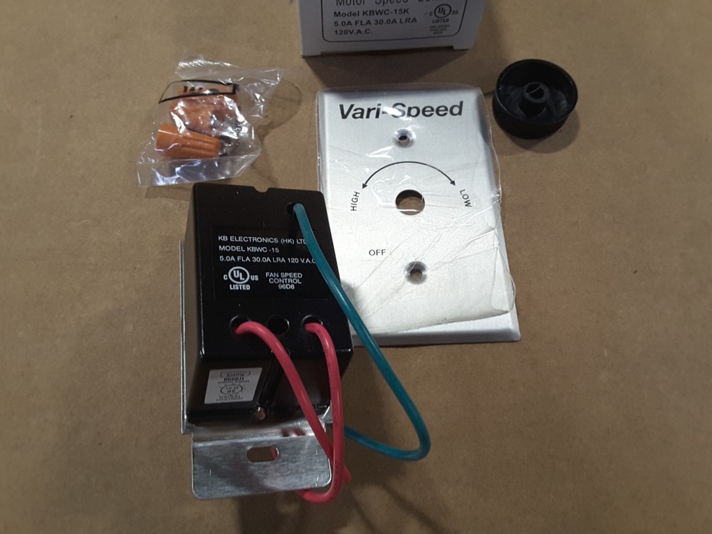 KB Electronics Model KBWC-15K Variable Speed Fan Control